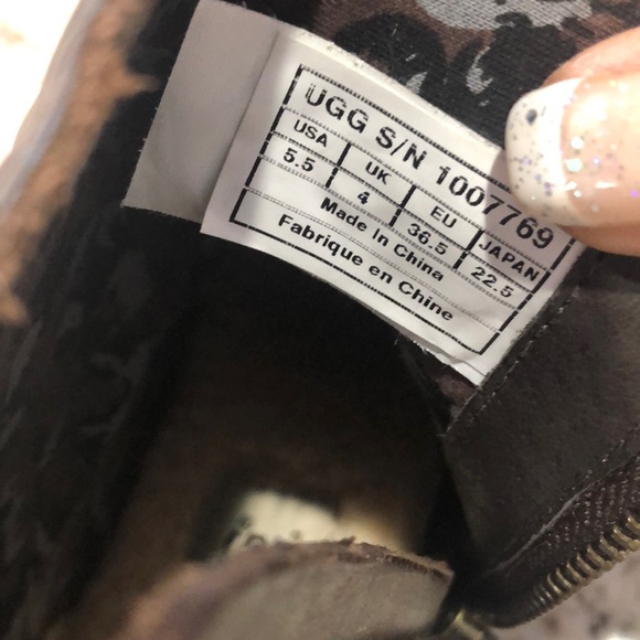 UGG Orion Women’s Leather Biker Ankle boots Brown - Picture 3 of 7